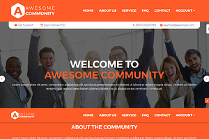 Awesome Community - Html Template