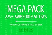 Mega Pack of Awesome Arrows, an Object Graphic by firetuts (Thumbnail 1 of 4)