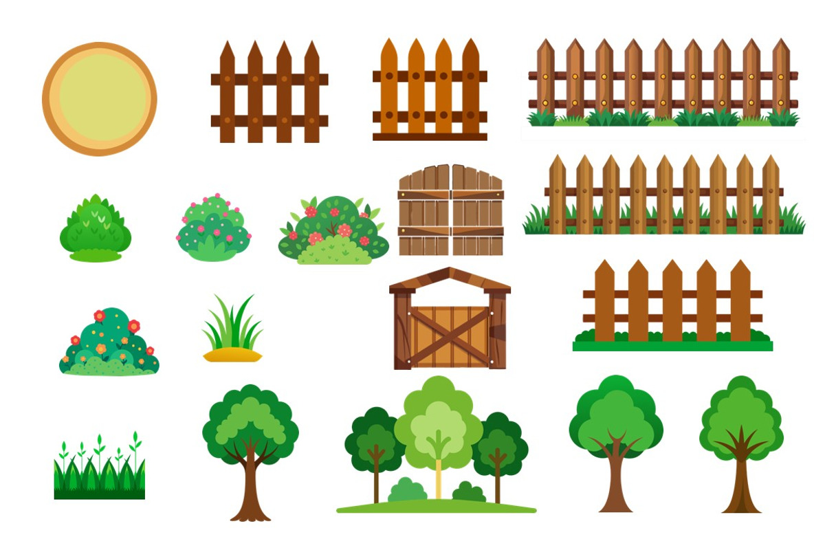 28 Farm Elements Clipart for Kids, an Object Graphic by Kat's Artful Creations (Photo 3 of 9)