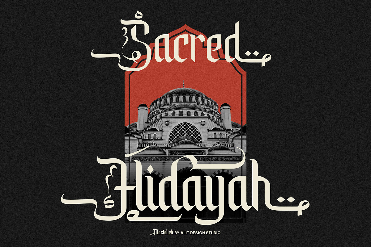 Mastolleh Ramadan Typeface, a Blackletter Font by alit design (Photo 4 of 17)