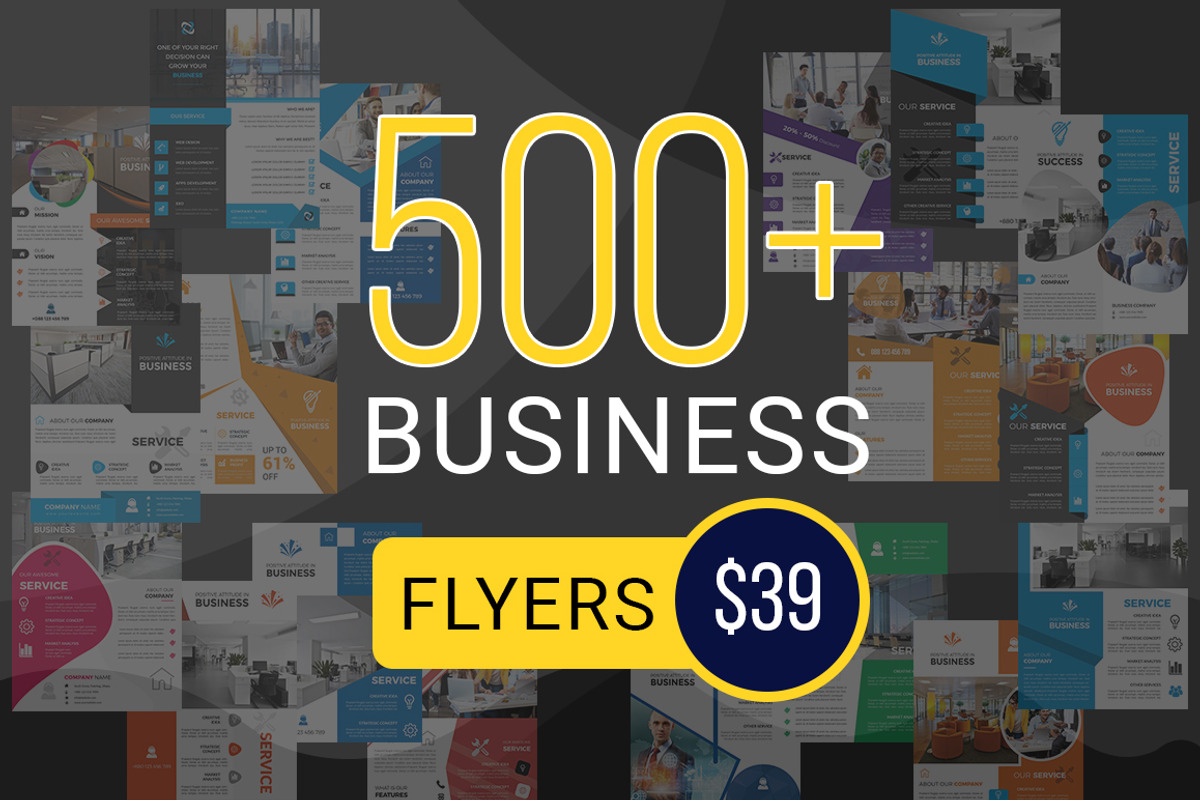 500+ Corporate Business Flyers, a Flyer Template by Imagine Design Studio (Photo 1 of 68)