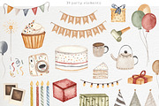 Forest party. Watercolor birthday., an Animal Illustration by Ooh Lily (Thumbnail 3 of 16)