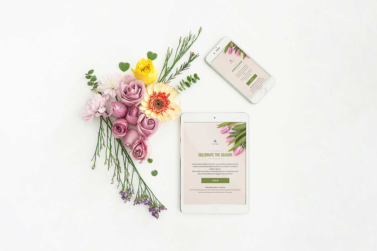 3 Spring Email Templates Pack, an Email Template by Khryna Designs (Photo 3 of 4)