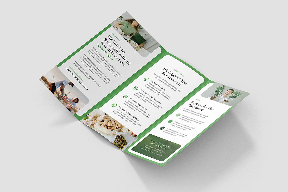 Ecology Brochure Tri-Fold Template, a Brochure Template by artbart (Photo 7 of 9)