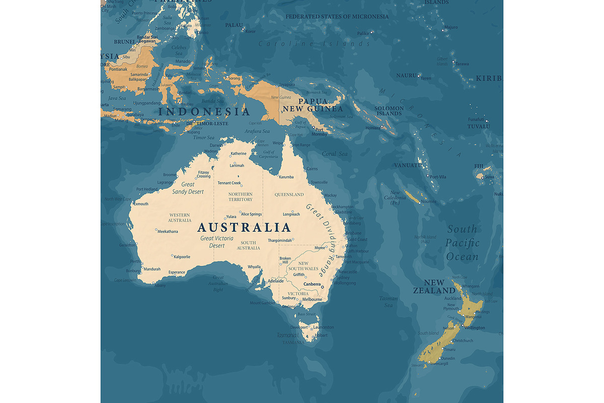 Vector World Map - Large&Detailed, a Decorative Illustration by PorcuPen Works (Photo 3 of 8)