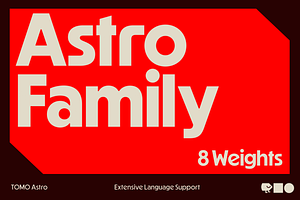 Astro, a Sans Serif Font by TOMO Fonts