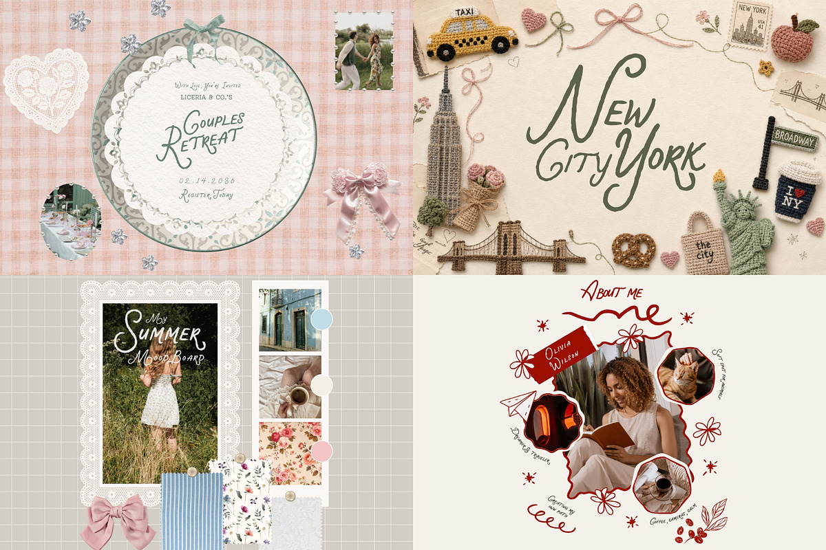 Cottagecore Font Bundle - 90 Fonts!, a Serif Font by HipFonts (Photo 6 of 20)