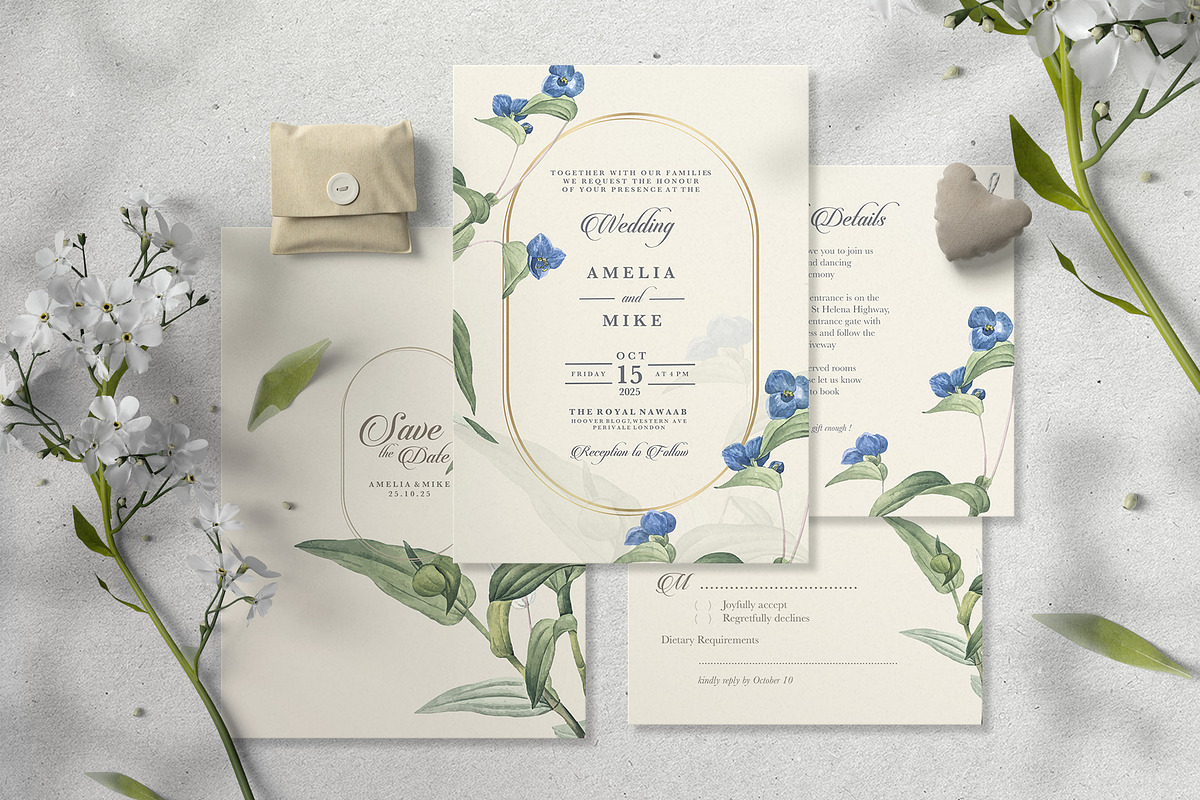 Amelia & Mike (Vintage), an Invitation Template by EvitePapery (Photo 1 of 7)