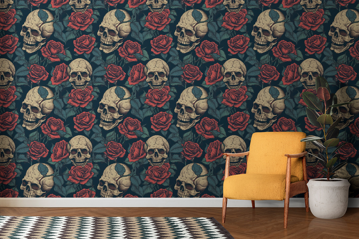 Love and Death Pattern, a Pattern Graphic by CreativeClick (Photo 5 of 5)