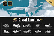 Cloud Photoshop Brushes, a Brush Add-On by Mohamed Saber (Thumbnail 1 of 4)