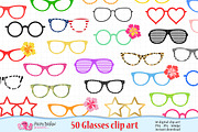50 Glasses clipart, an Object Graphic by PolpoDesign (Thumbnail 1 of 3)