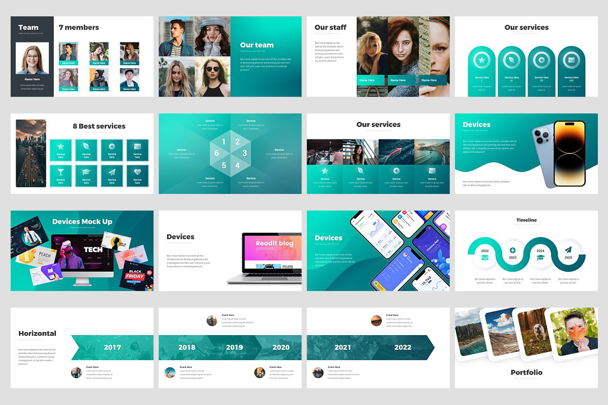 Modern Solutions PowerPoint, a Presentation Template by Presentation Templates (Photo 3 of 7)