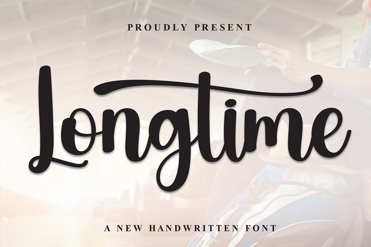 Longtime | Script Font, a Handwritten Font by Scratchones (Photo 1 of 9)