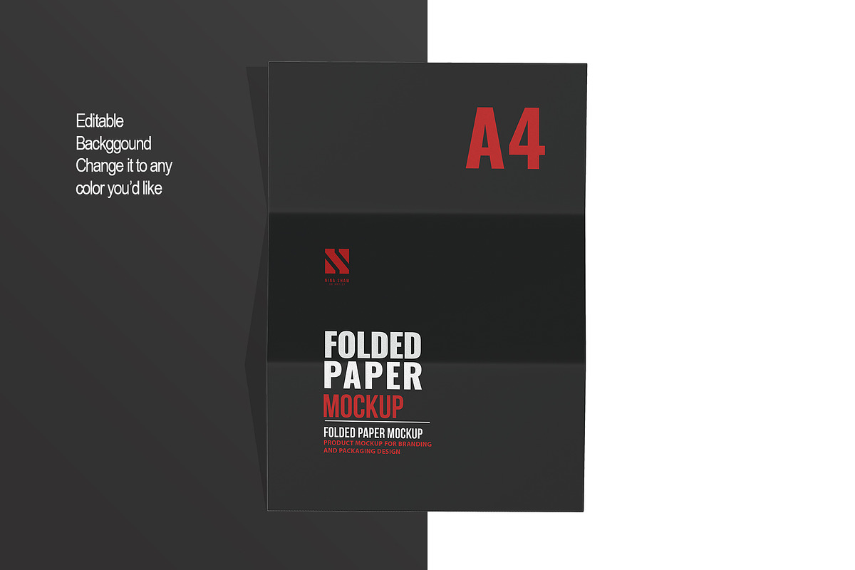 Folded Paper Mockup Pack, a Product Mockup by Nina Shaw (Photo 7 of 14)