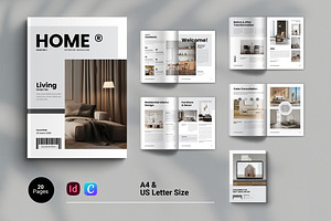 Interior Design Brochure Template, a Brochure Template by Spark_Creative