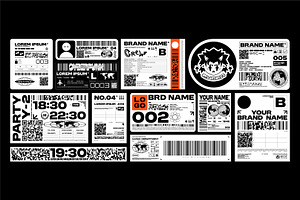 BRUTALISM LABEL DESIGN PACK