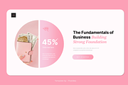 Pink Black Business PowerPoint, a Presentation Template by Pixslides (Thumbnail 5 of 6)