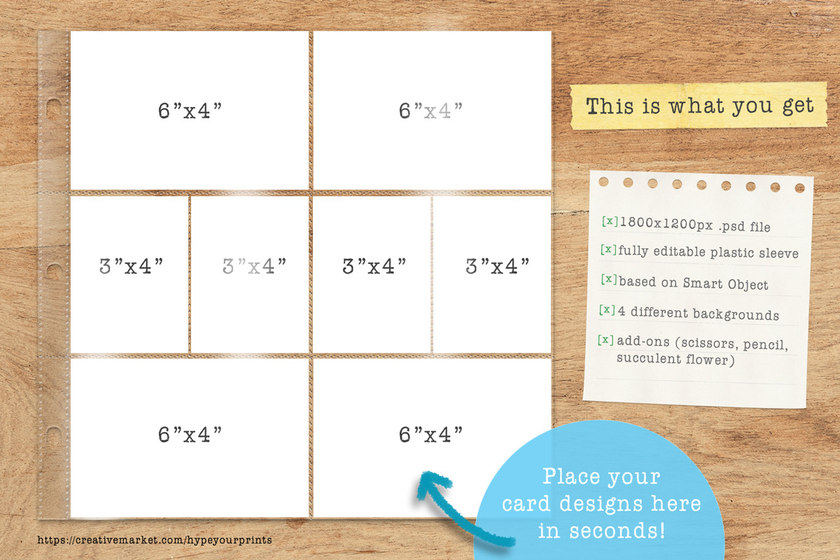 Mockup for Project Life Cards, a Pens & Pencil Mockup by Hype Your Prints (Photo 2 of 6)