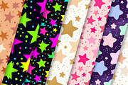 Pastel Star Seamless Pattern Bundle, a Pattern Graphic by Dream Creation (Thumbnail 2 of 6)