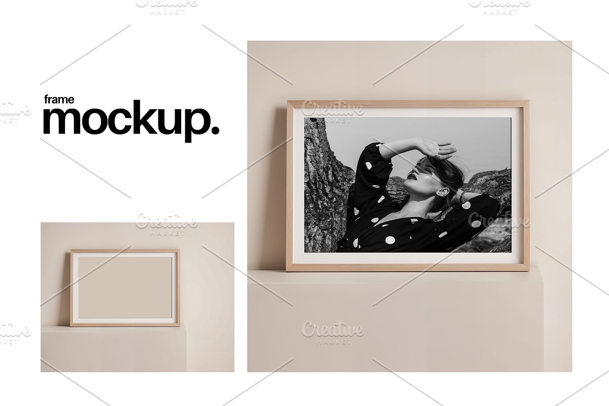 Frame Mockup #502, Beige Landscape, a Print Template by Kzara Visual Concepts
