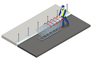 Isometric Store Worker with Cart Row, a Person Illustration by Golden Sikorka (Thumbnail 2 of 3)
