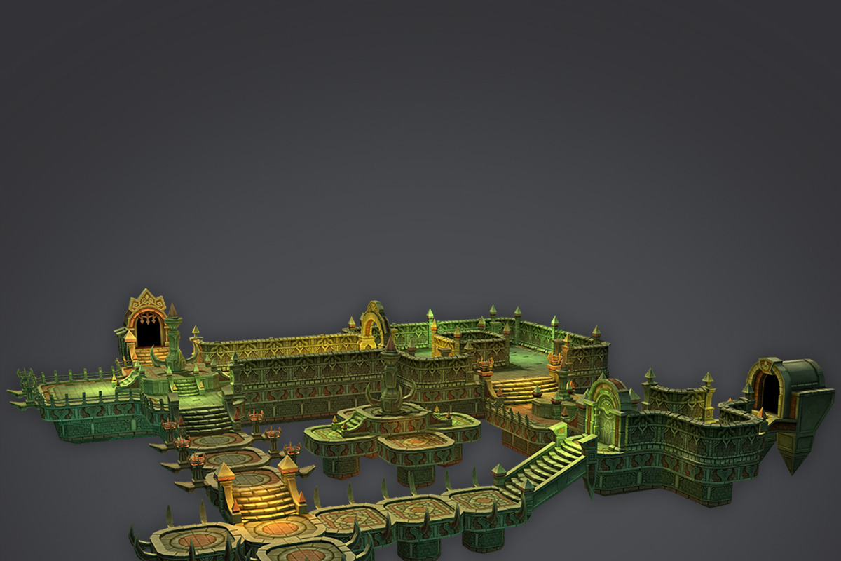 Cloudy Dungeon Set, an Architecture 3D Model by 3Dfancy (Photo 5 of 14)