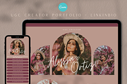 Canva UGC Portfolio Website Template, a Landing Page Template by BLDGtheBoutique (Thumbnail 1 of 5)