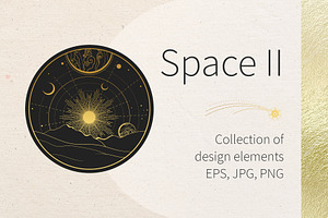 Space 2. Set of design elements, a Pattern Graphic by Nadia Murash