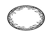 Botanical Oval Wreath Frame Bundle, an Illustration by Designer_Momina (Thumbnail 23 of 51)