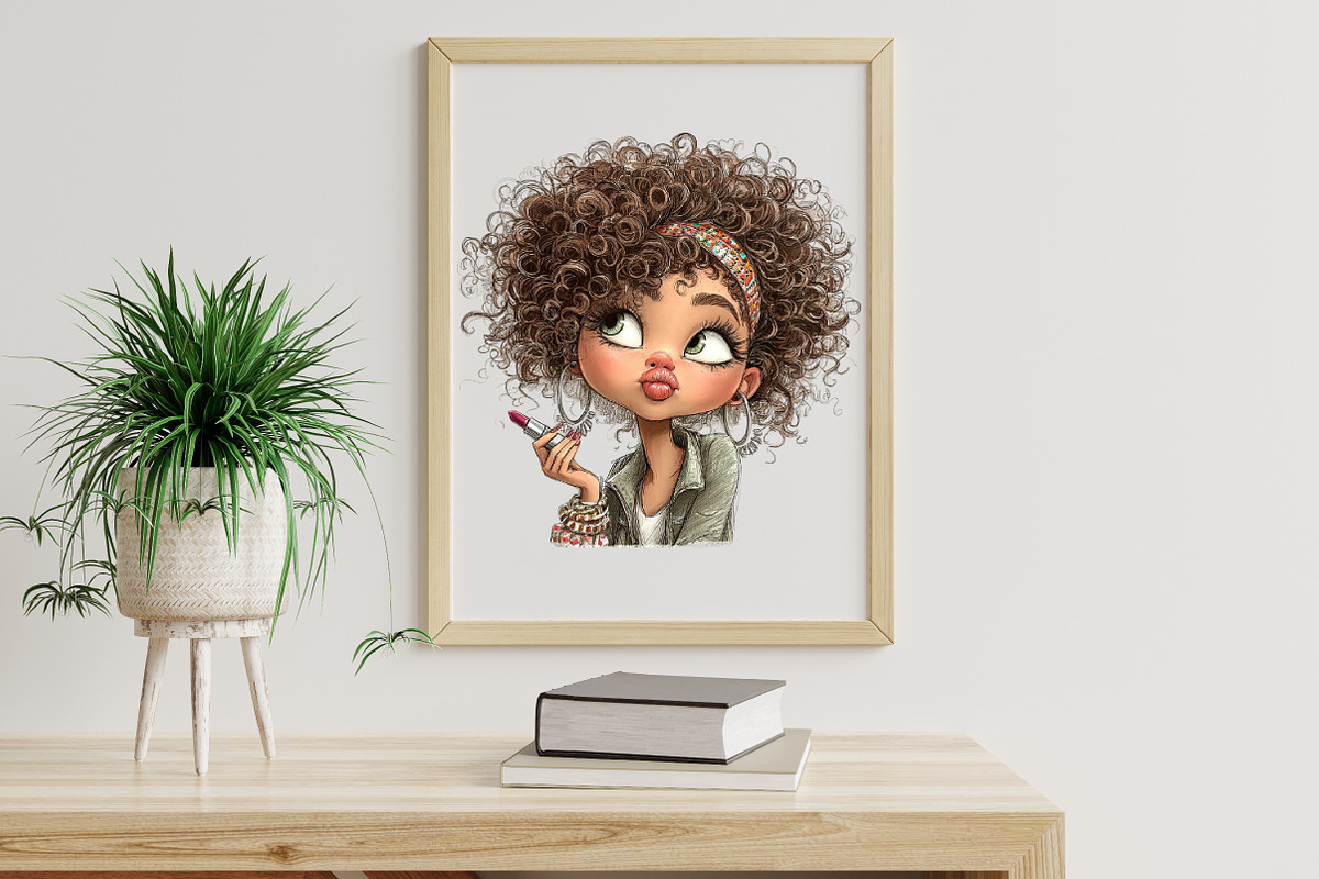 Makeup girl clipart, an Illustration by Libby Wishes (Photo 7 of 7)