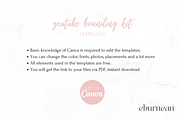 Pink Youtube Branding Kit Canva, a Social Media Template by Studio Eburnean (Thumbnail 5 of 5)