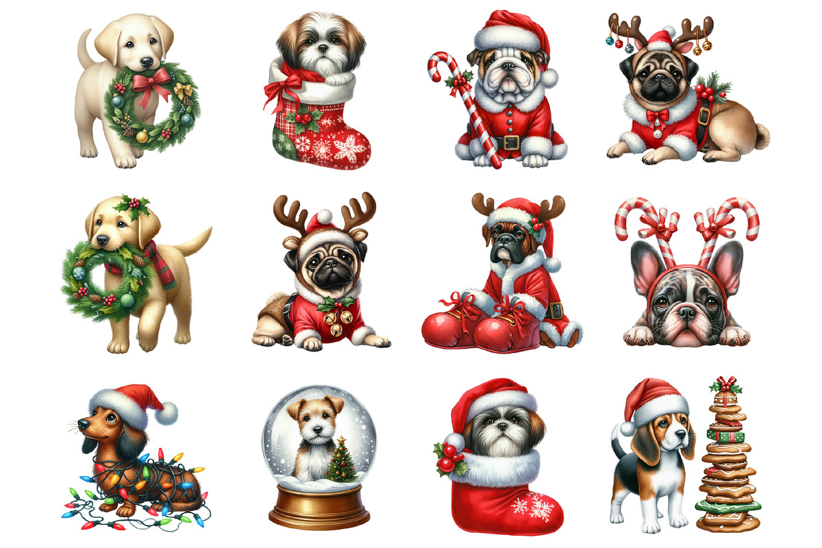 Quirky Christmas Dog Sublimation, a Graphic by CitraGraphics (Photo 2 of 3)