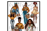 Black Woman Easter Clipart, an Illustration by CraftCrateShop (Thumbnail 5 of 6)