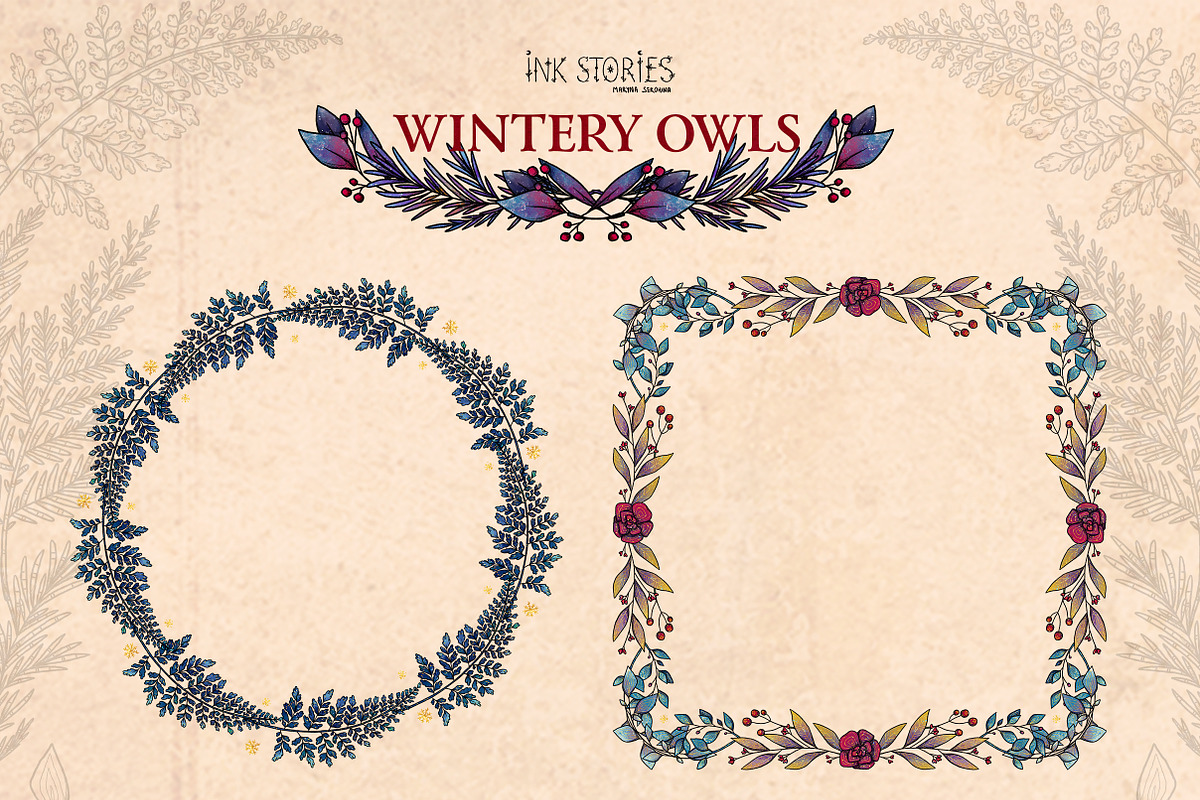 Wintery Owls, an Animal Illustration by Ink Stories (Photo 20 of 26)