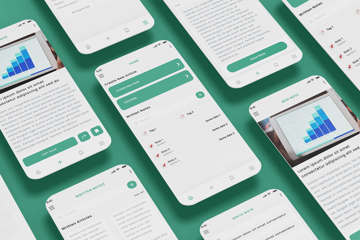 Write Note on Mobile, Notebook App, an App Template by nagaredesignstudio (Photo 1 of 2)
