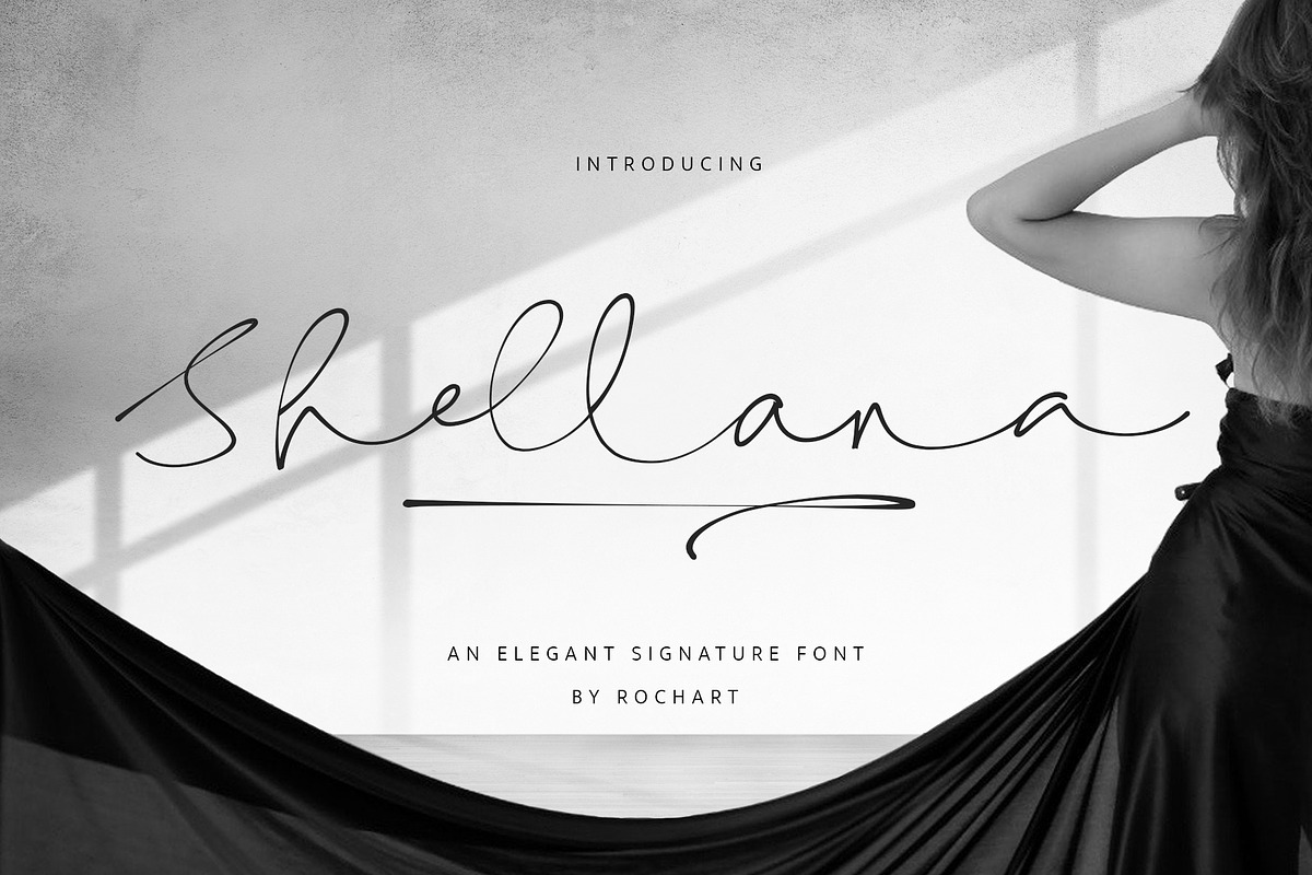 Shellana || Elegant Signature Font, a Script Font by Rochart (Photo 11 of 11)