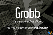 Grobb, a Sans Serif Font by Wakoletras (Thumbnail 1 of 4)