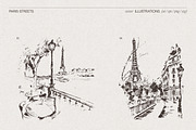 Paris Street Scene Sketches, a Work Illustration by TheMountBirdStudio (Thumbnail 5 of 7)