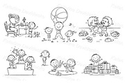 Doodle kids various emotion set, a Person Illustration by Bubert Art (Thumbnail 6 of 7)