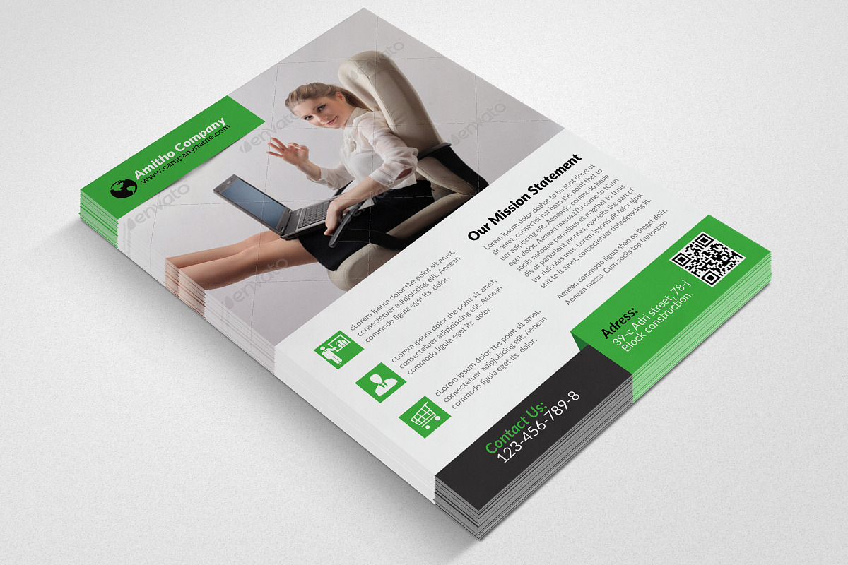 Creative Business Flyer Template, a Flyer Template by Psd Templates (Photo 3 of 3)