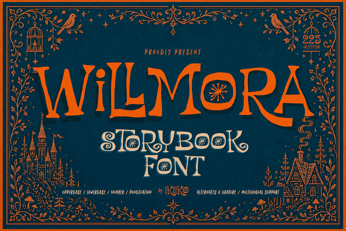Willmora - Storybook Font, a Serif Font by ikiiko (Photo 1 of 7)