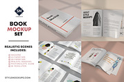 Book Mockup Set, a Print Template by StyleMockups (Thumbnail 1 of 10)