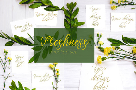 Freshness Mockup Set, a Print Template by cozy_photo