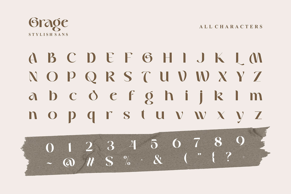 Grage - Stylish Sans, a Sans Serif Font by ErgibiStudio (Photo 10 of 10)