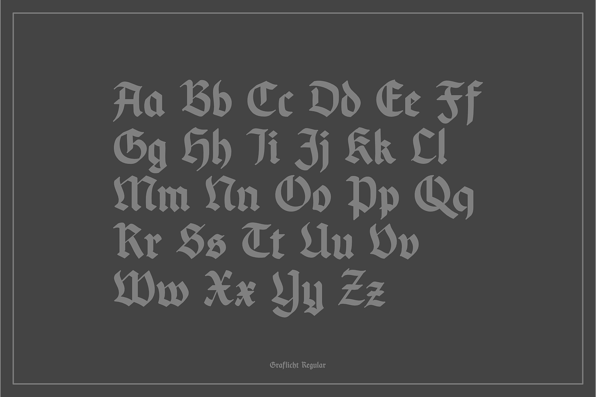 Graflicht Blackletter Font, a Blackletter Font by Small & Simple Things (Photo 4 of 9)