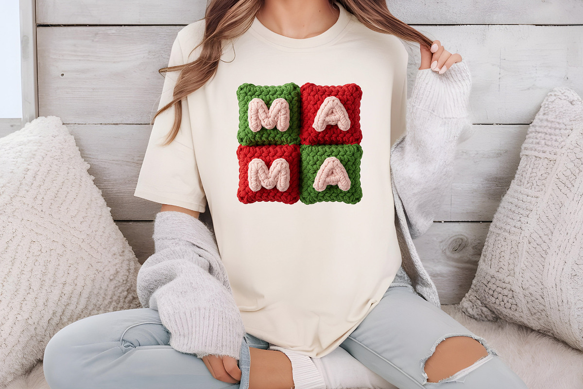 Retro Knitted Valentine PNG, Pink Ma, an Illustration by DreamCafeArt (Photo 8 of 8)