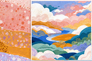 Colorful Cloudy Landscape, a Decorative Illustration by yahu88studio (Thumbnail 9 of 10)