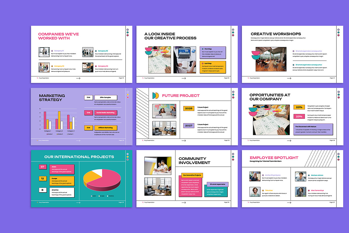 Creative Agency Profile PowerPoint, a Presentation Template by Neermana (Photo 3 of 5)