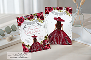 Red Charro Quinceañera Invitation, a Templates & Theme by VeliusCreativeStudio (Thumbnail 2 of 3)