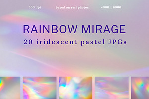 Rainbow Mirage Holo Backgrounds Set, a Background Photo by Imageblend